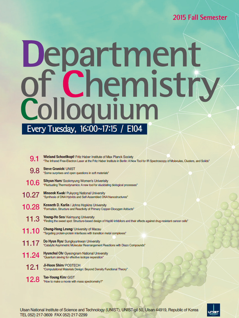 Department of Chemistry Colloquium