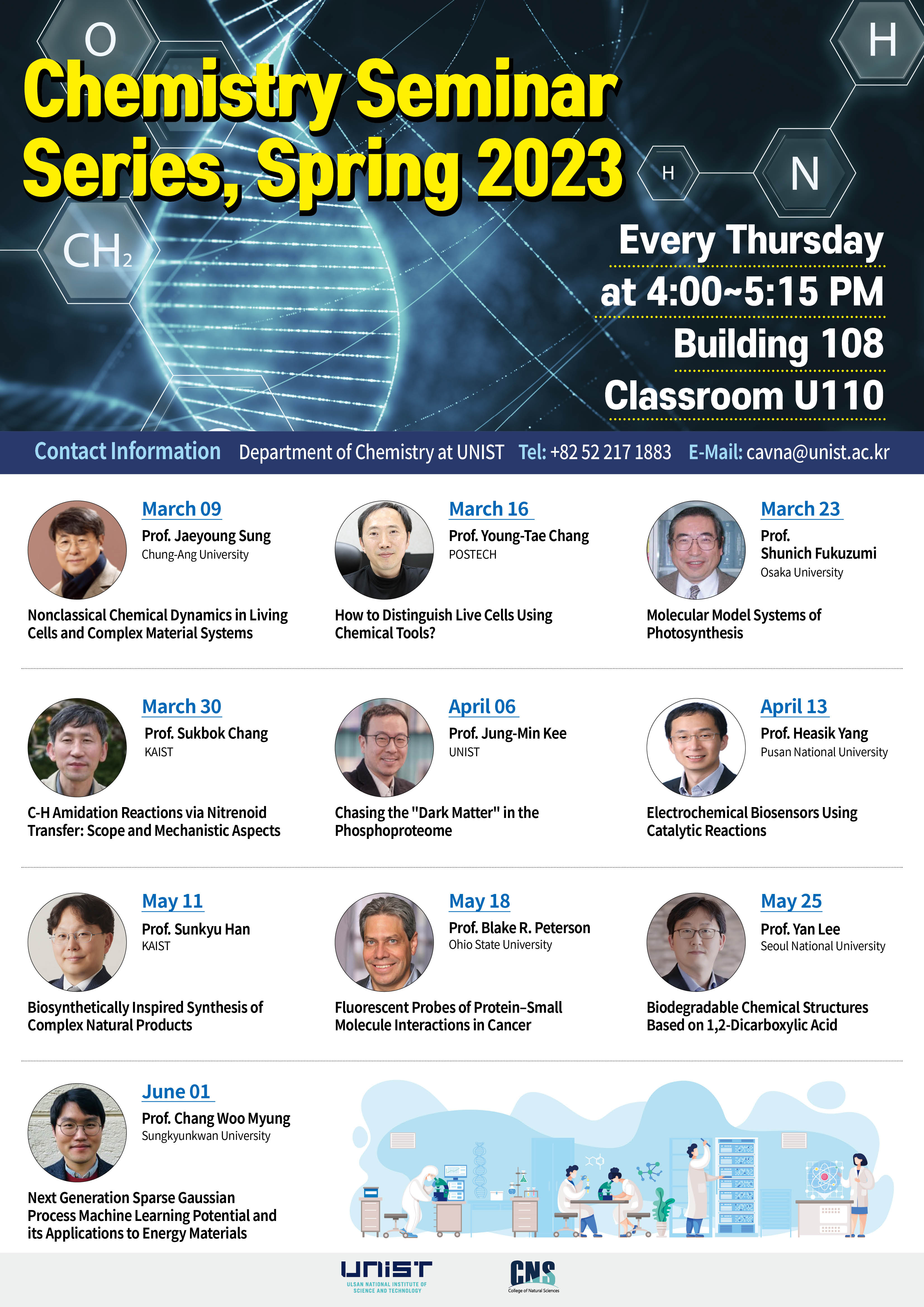 2023 Spring Semester, Chemistry Seminar