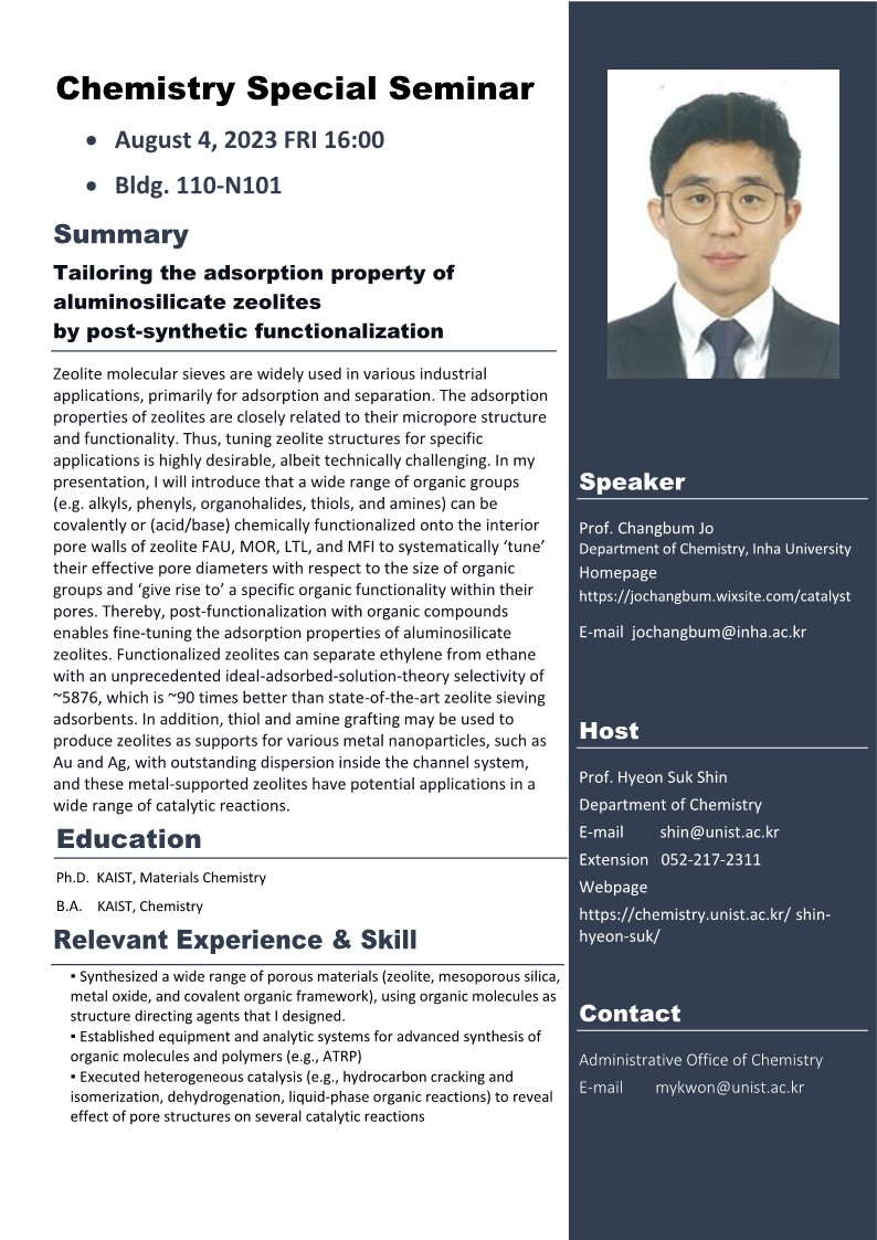 Chemistry Special Seminar