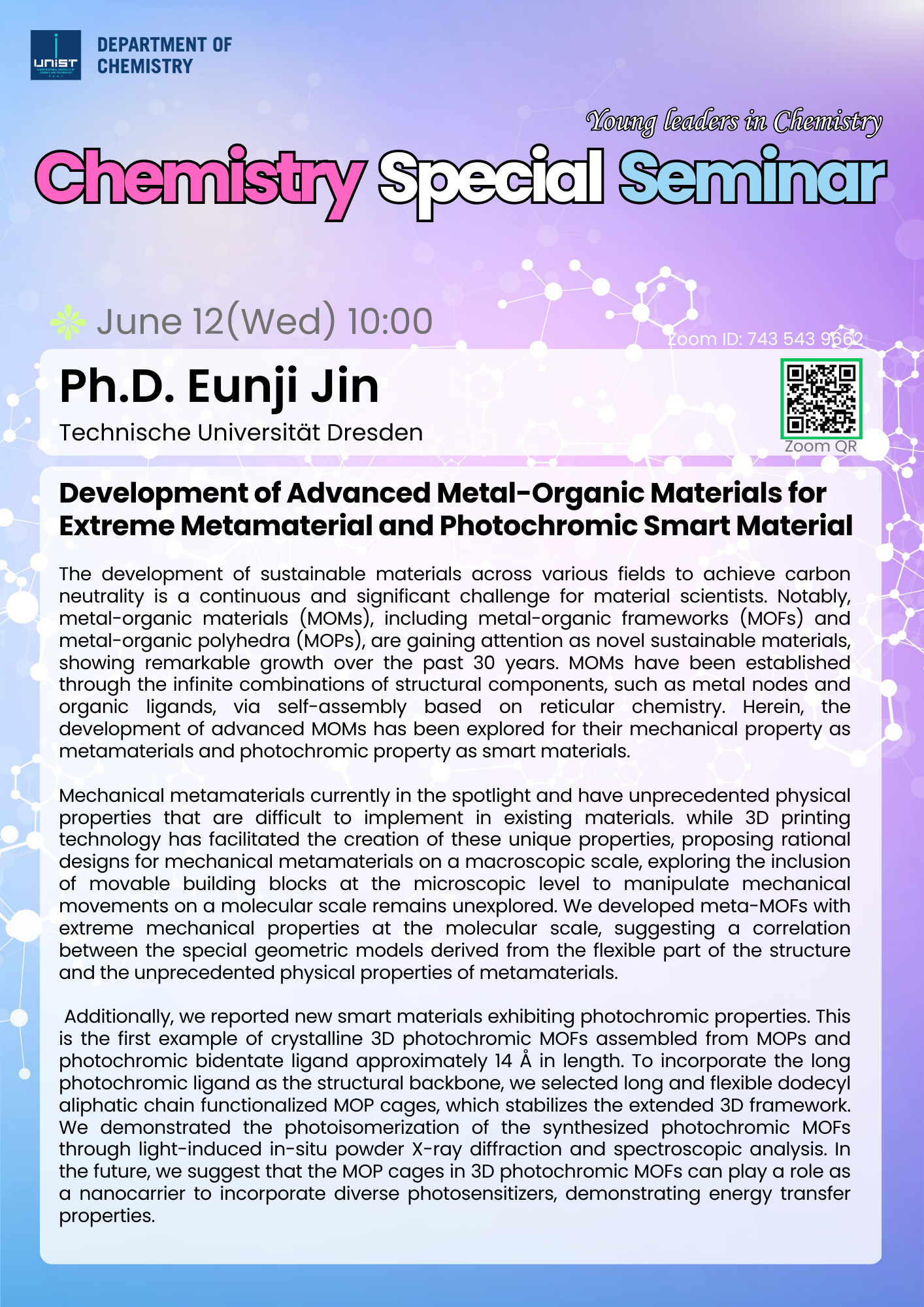 Chemistry Special Seminar