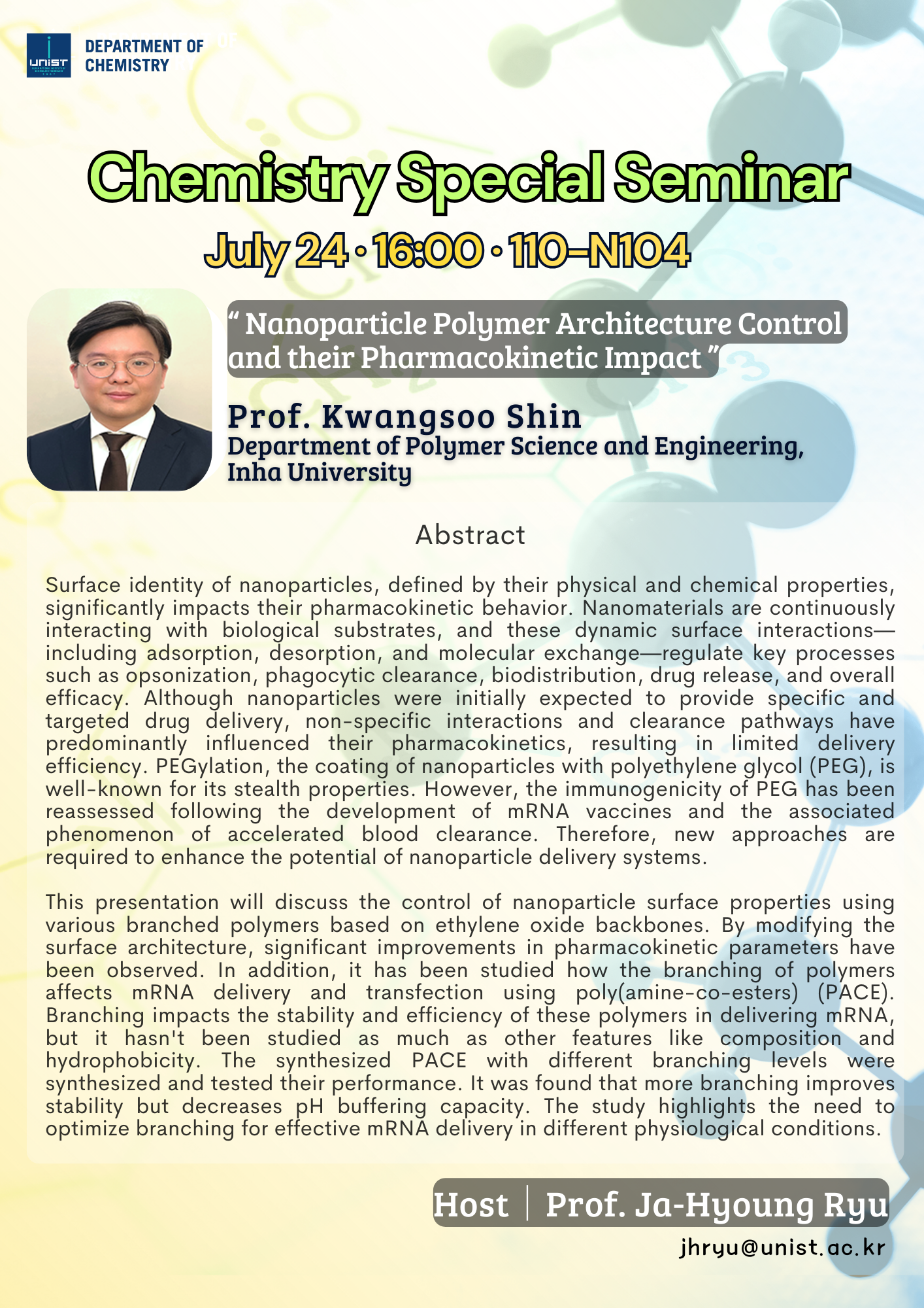 Chemistry Special Seminar