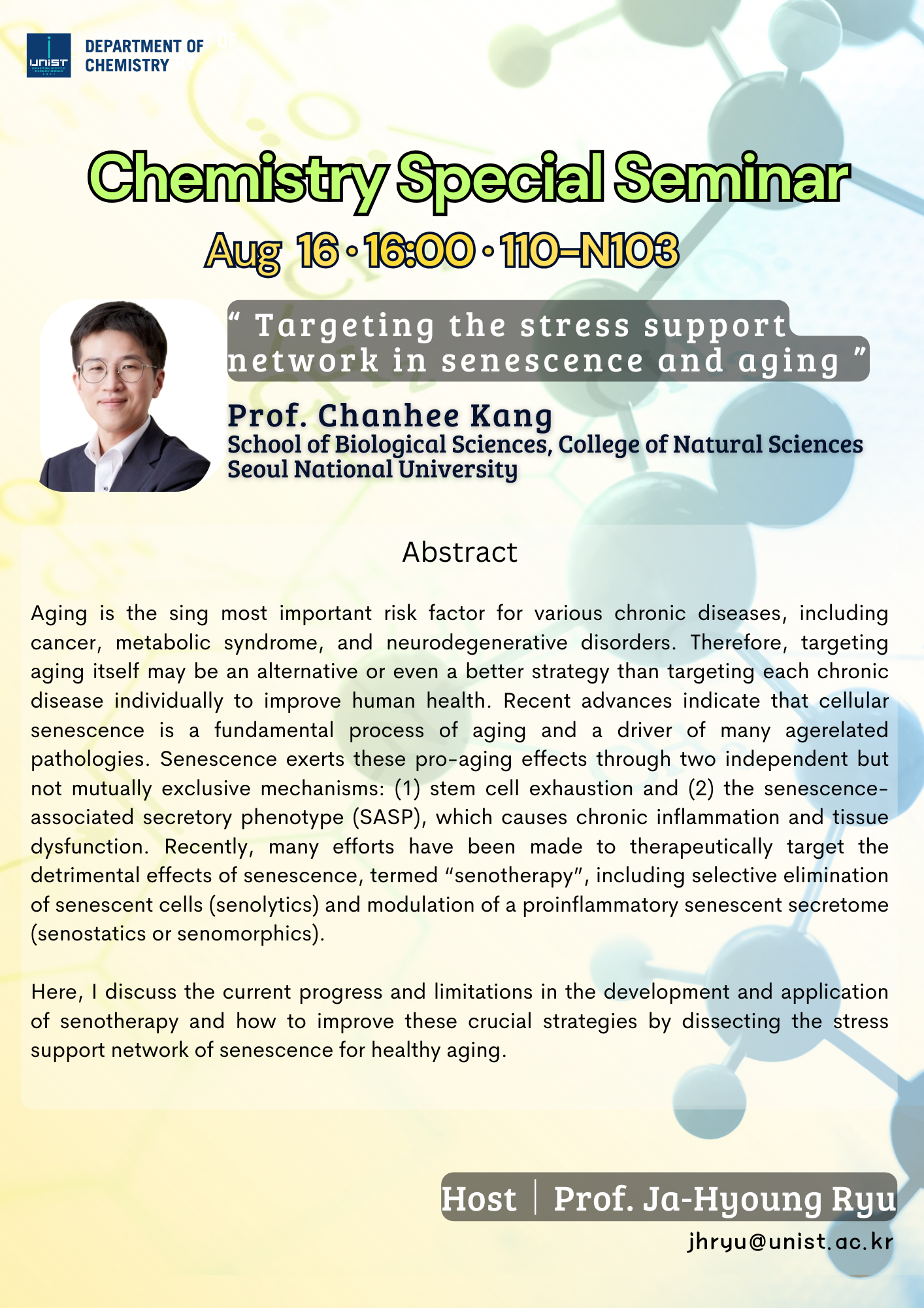 Chemistry Special Seminar