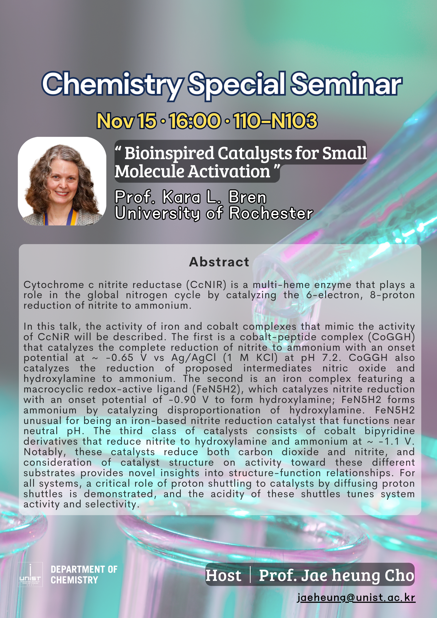 Chemistry Special Seminar