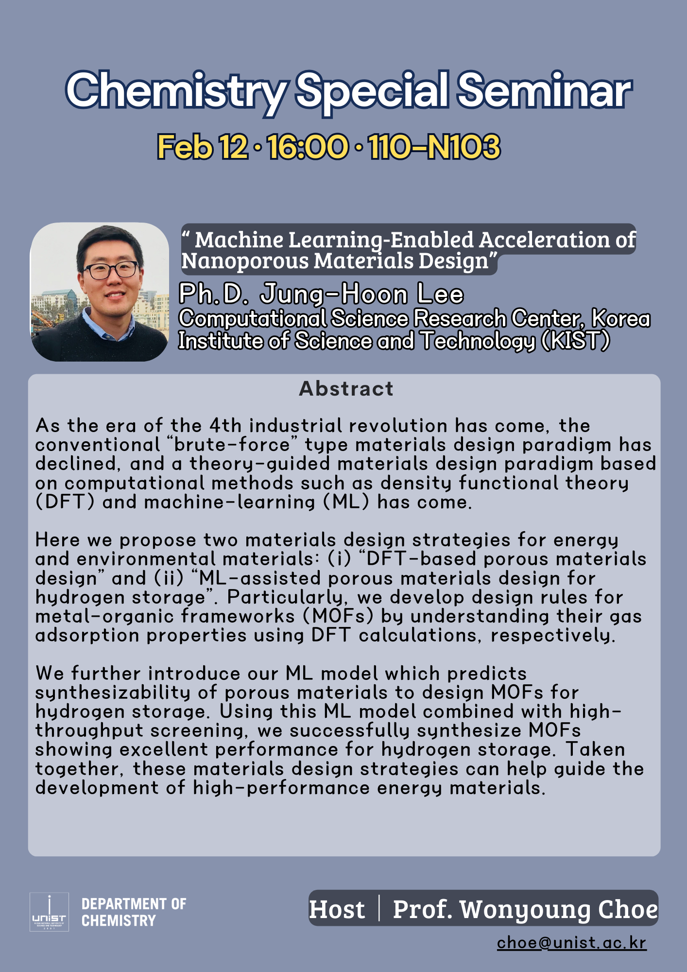 Chemistry Special Seminar
