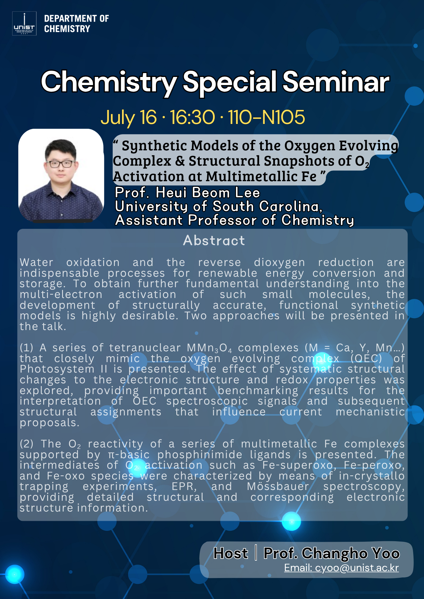 Chemistry Special Seminar