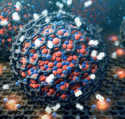 High-performance hydrogen evolution by Ru single-atoms and nitrided-Ru nanoparticles implanted on N-doped graphitic sheet