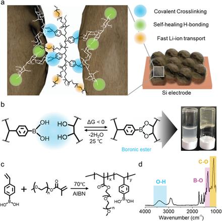 Room‐Temperature Crosslinkable Natural Polymer Binder for High‐Rate and Stable Silicon Anodes