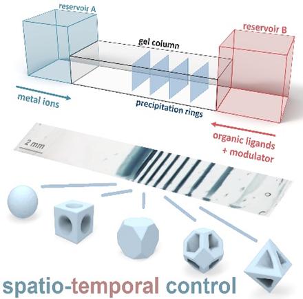 Shaping Microcrystals of Metal–Organic Frameworks by Reaction–Diffusion