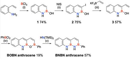 Increasing Chemical Diversity of B2N2 Anthracene Derivatives by Introducing Continuous Multiple Boron-Nitrogen Units