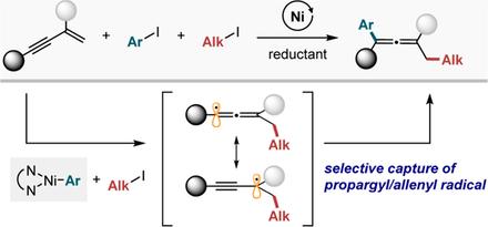 Chemo- and Regioselective Nickel-Catalyzed Reductive 1,4-Alkylarylation of 1,3-Enynes through an L2NiAr Intermediate