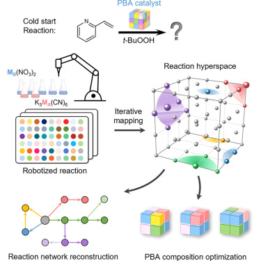 Hyperspace mapping and iterative dimensionality reduction reveal radical cascade networks controlled by perovskite-type catalysts